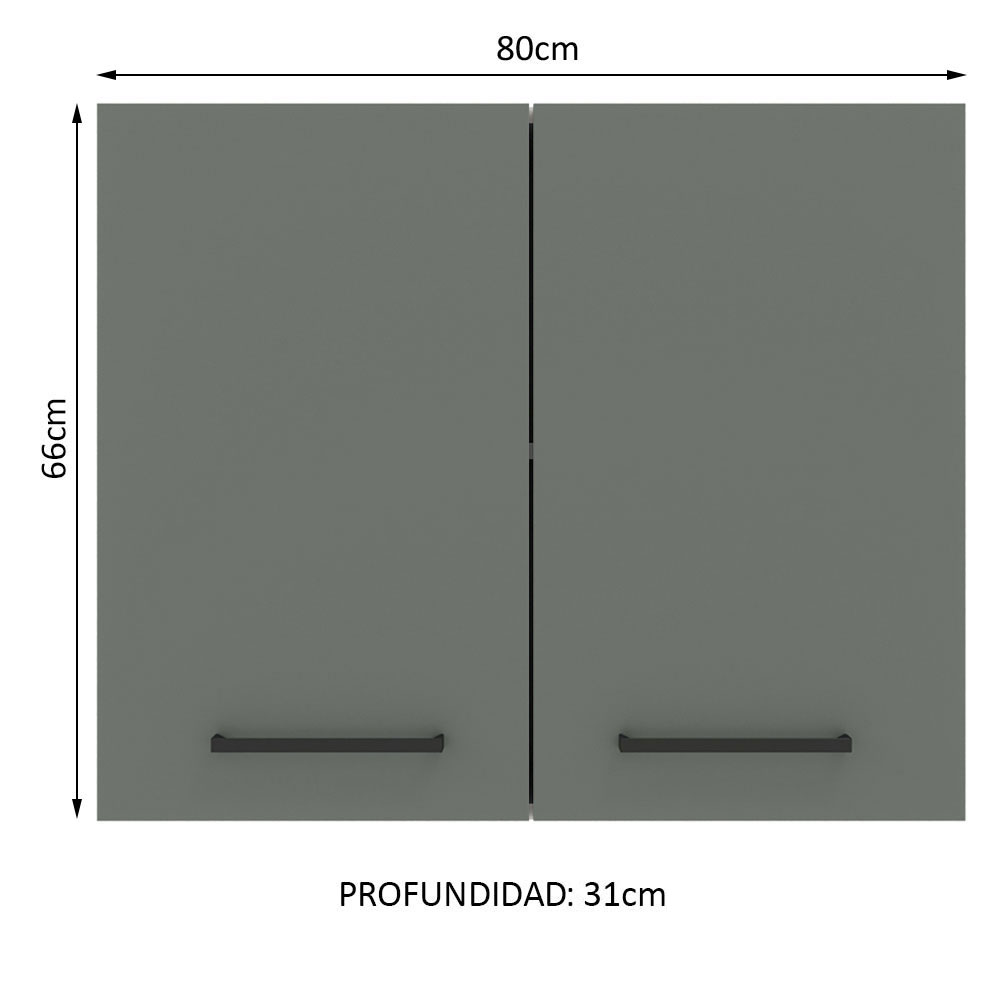 ALACENA AGATA 80 CM 2 PUERTAS