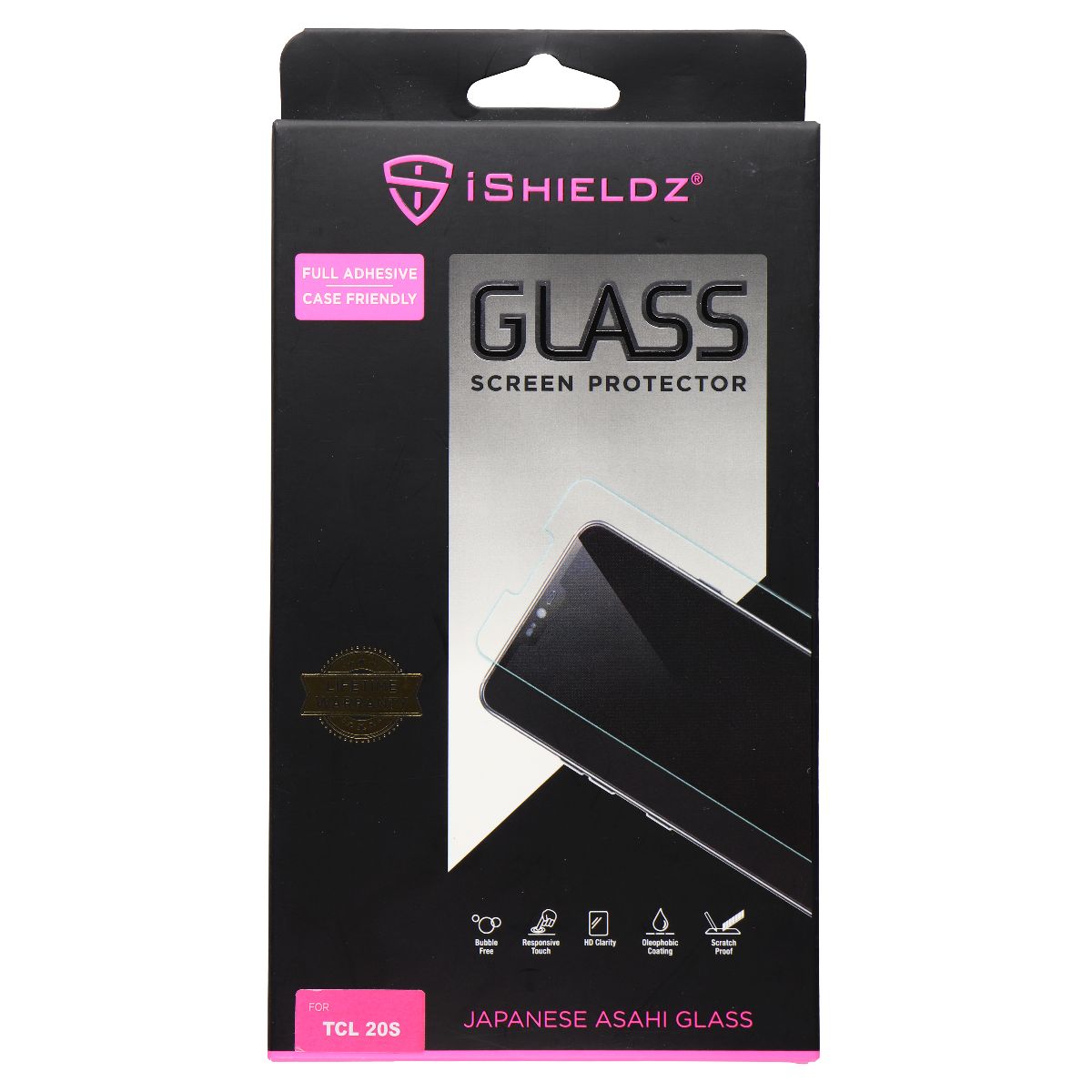 iShieldz Asahi Tempered Glass Screen Protector for TCL 20S - Clear