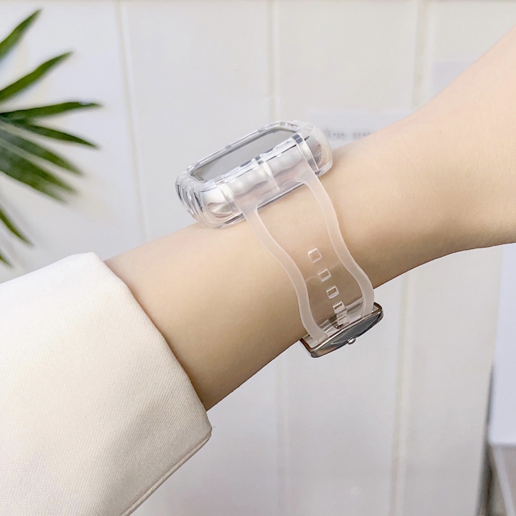 CORREAS TPU COMPLETAS ONDAS PARA APPLE WATCH 41 MM TRANSPARENTE