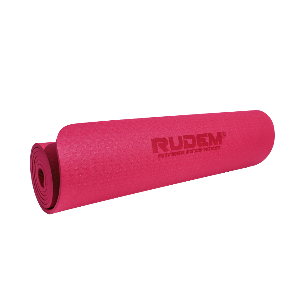 RUDEM MATT DE YOGA 8 MM ROJO