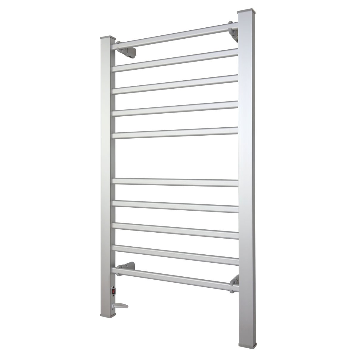 Pronti 160W Electric Heated Wall Mounted Towel Rack (Silver Oxidised)