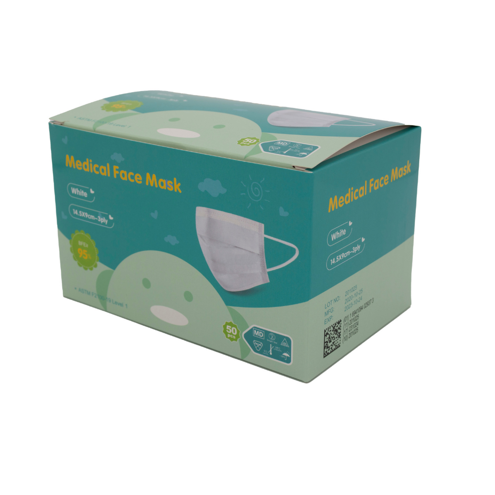 Face Mask With Earloops For Kids, 3 Ply, Level 1 Protection, Pallet of 36,000 | Free Shipping