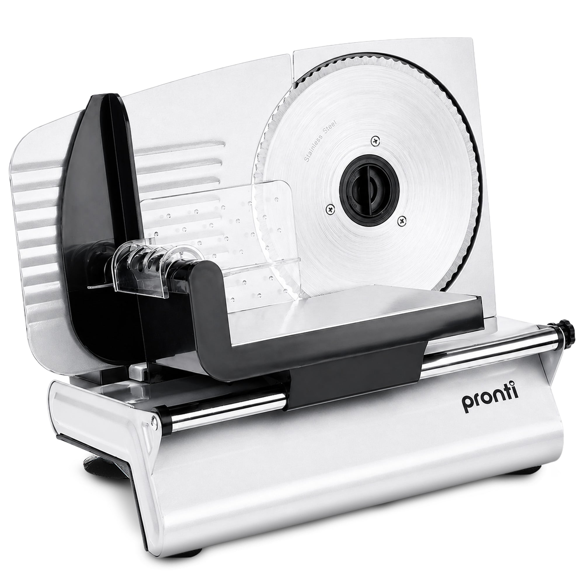 Pronti Electric Deli and Food Slicer 200W with 2 Blades - White