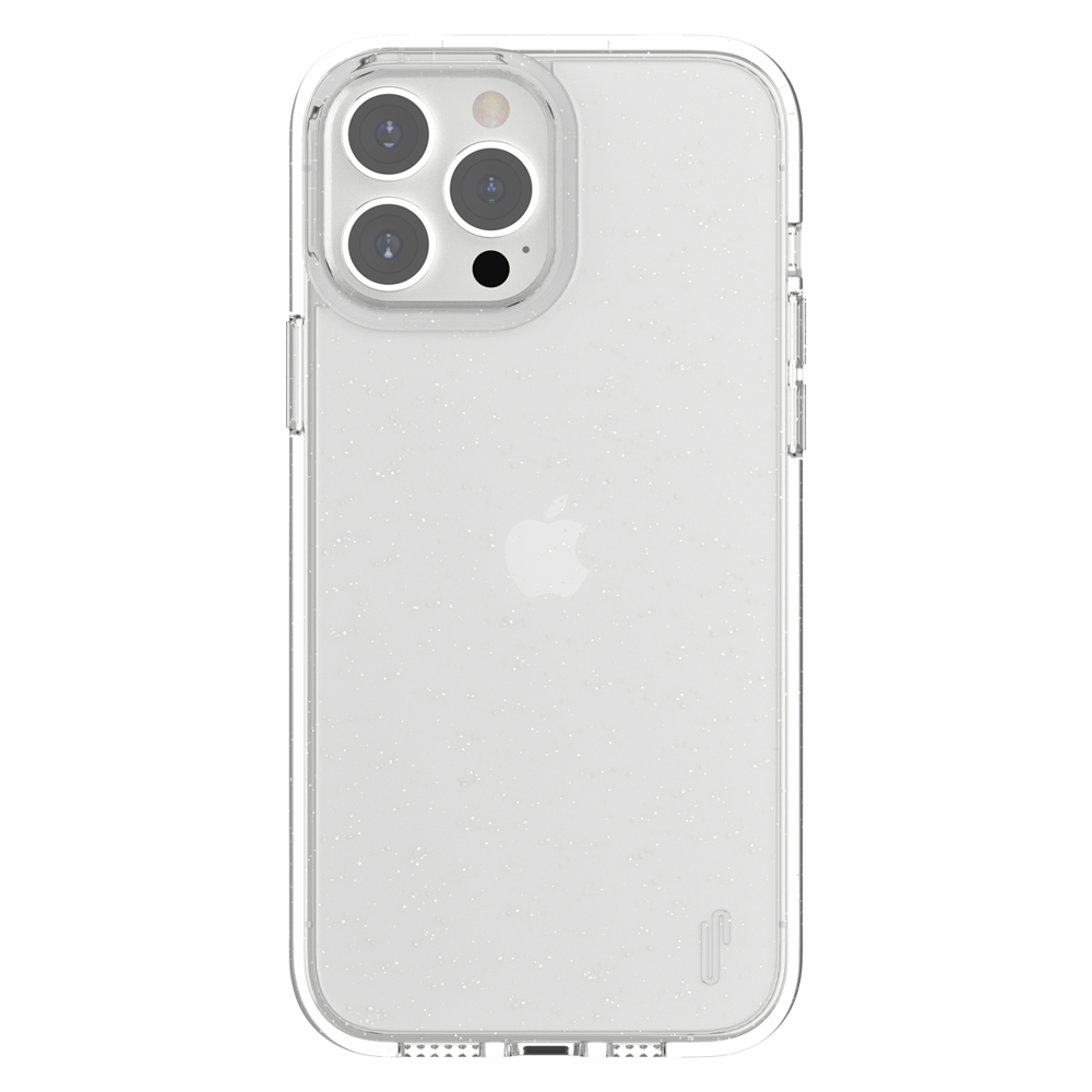 Ugly Rubber iPhone 13 Pro Max Vogue Glitter Infused Armor Case (Clear)