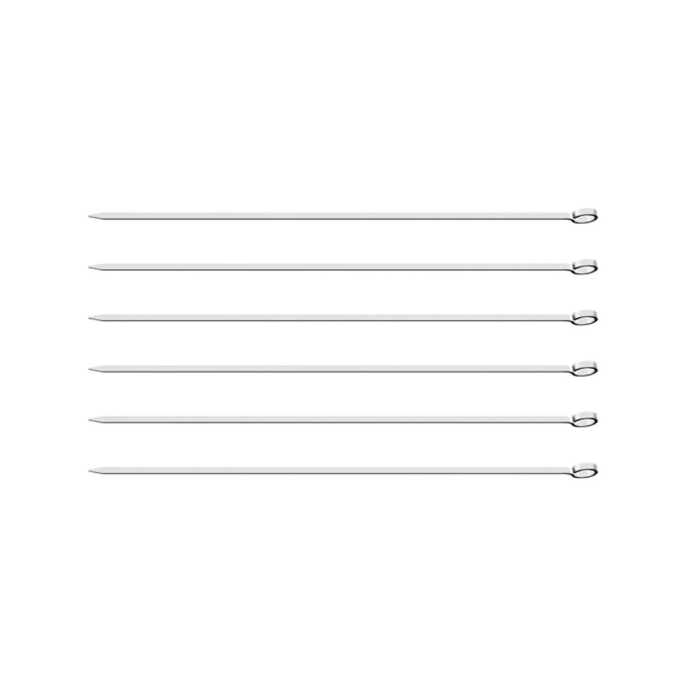 Tramontina 6-Piece Skewer BBQ Set - 30cm