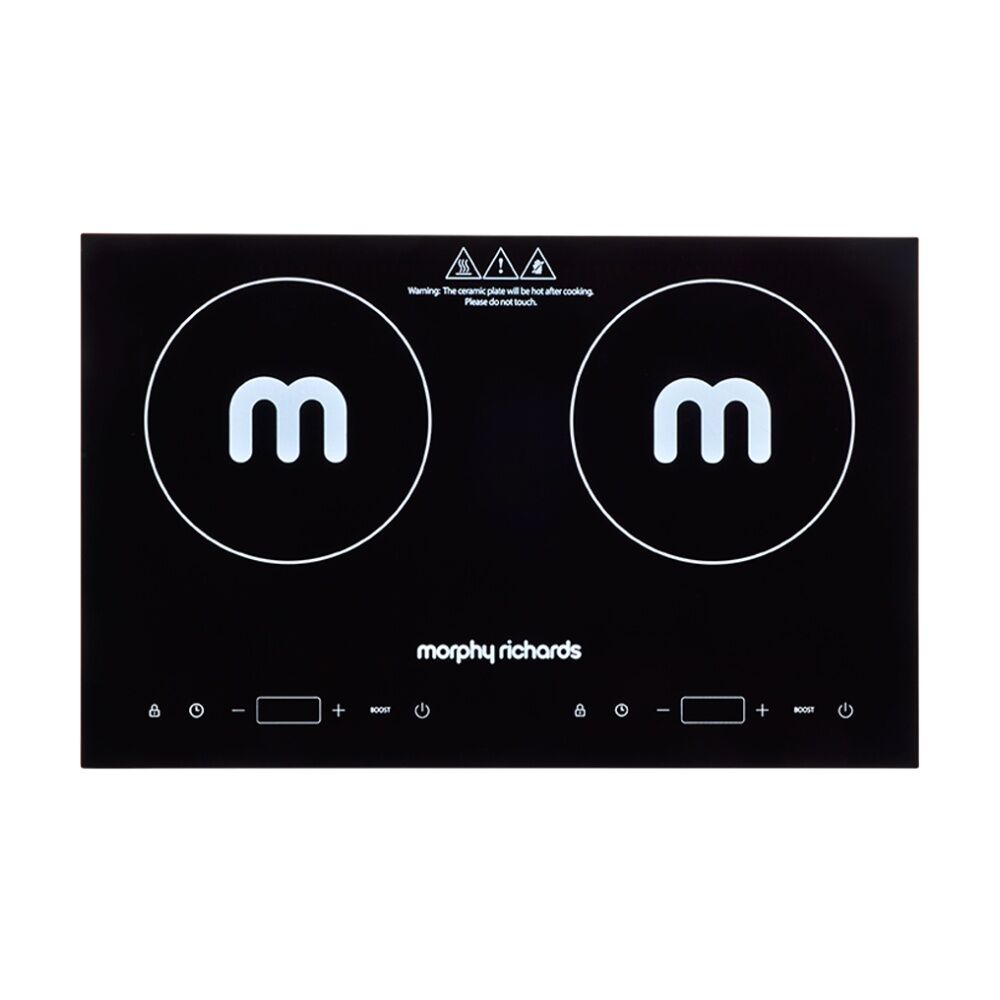 Morphy Richards Dual Induction Cooktop 2200W Digital Display Portable (Black)