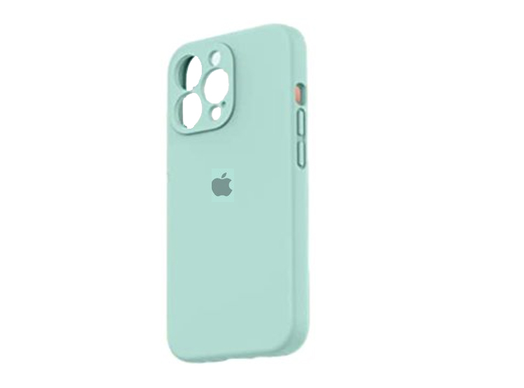 SILICONE CASE CON P/CÁMARA IPHONE 13 PRO MAX - TURQUESA