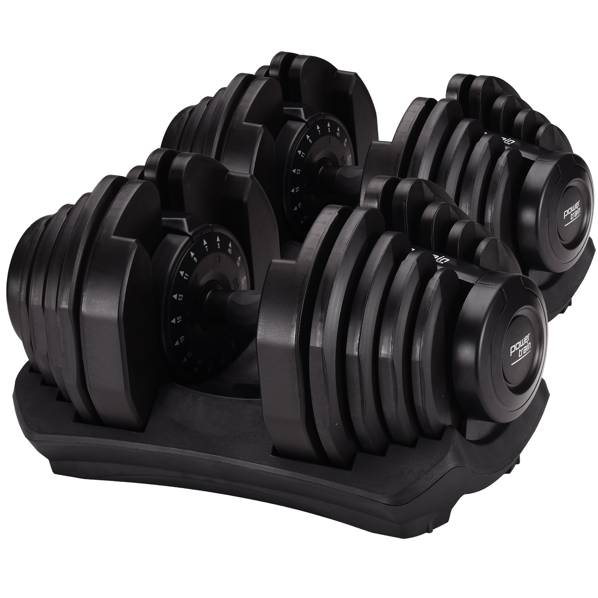 Powertrain 2 x 40kg Adjustable Dumbbells