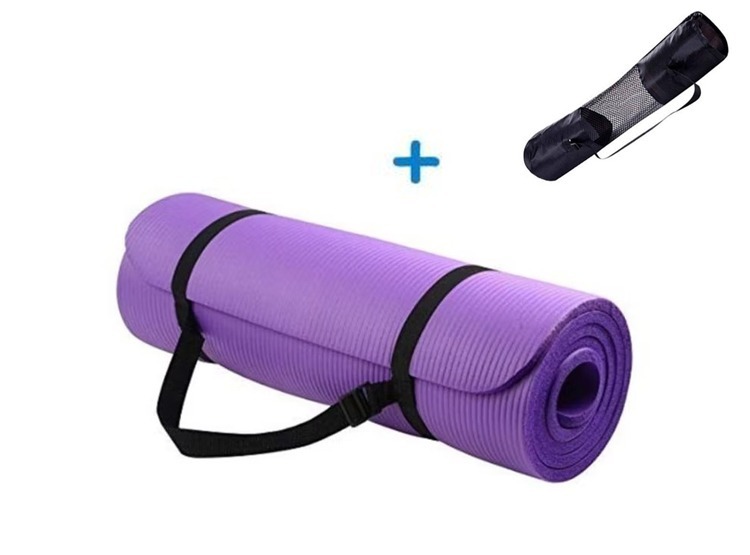 COLCHONETA NBR JUMBO SPORT FITNESS 15MM + BOLSA TRANSPORTADORA -MORADO | MORADO