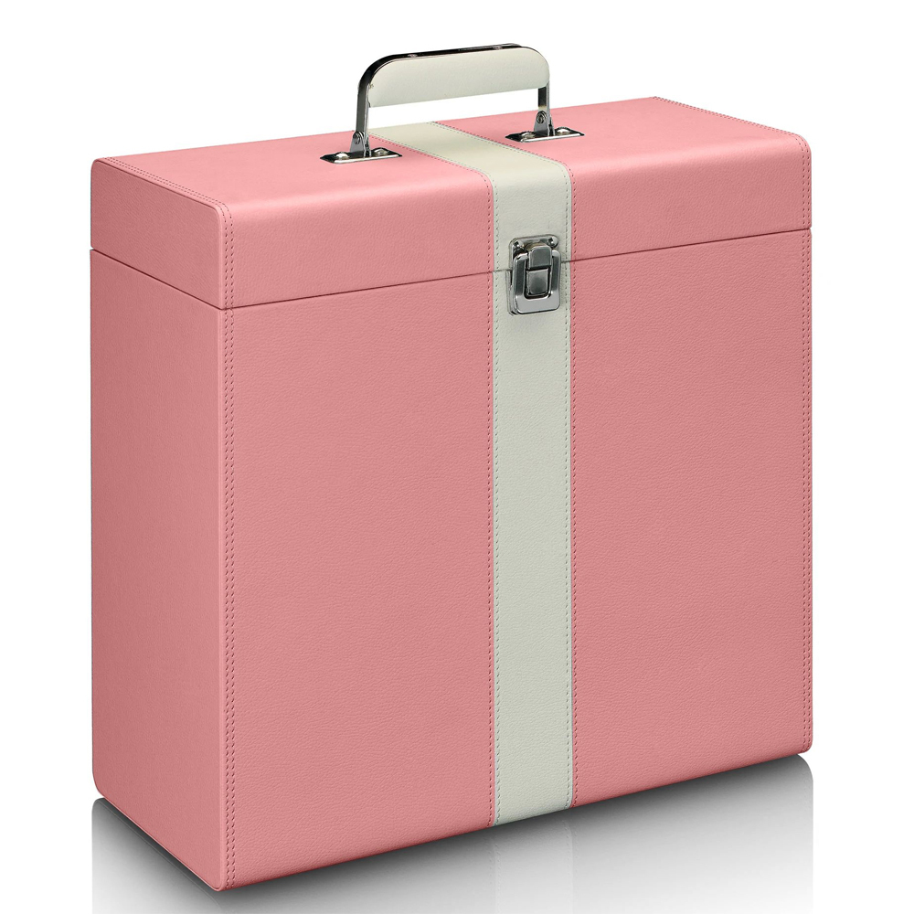 Silcron LP-30 12" Vintage Vinyl Record Storage Case (Pink)