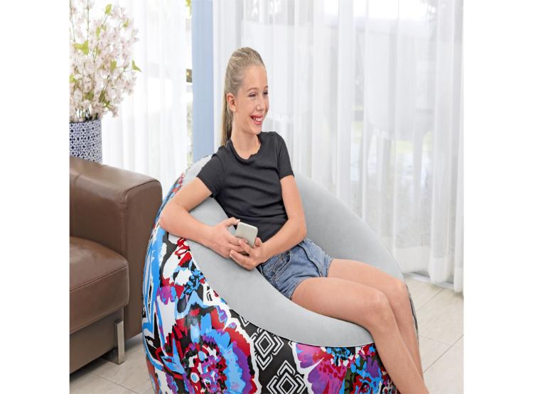 BESTWAY SILLÓN INFLABLE FLORAL 112X66CM