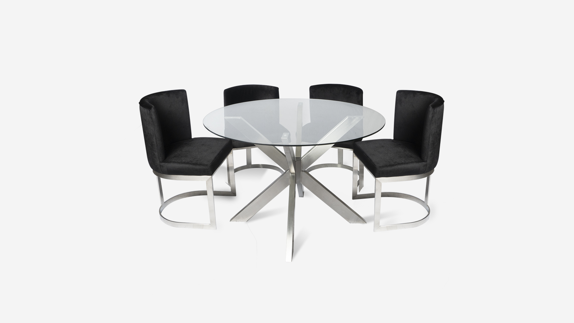 JUEGO DE COMEDOR DECORUM VERA 6 SILLAS - ACERO INOXIDABLE