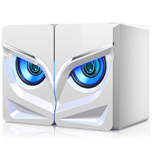 USB Power Speaker&comma; Owl Eyes Mini Desktop Computer Speaker PC Speaker