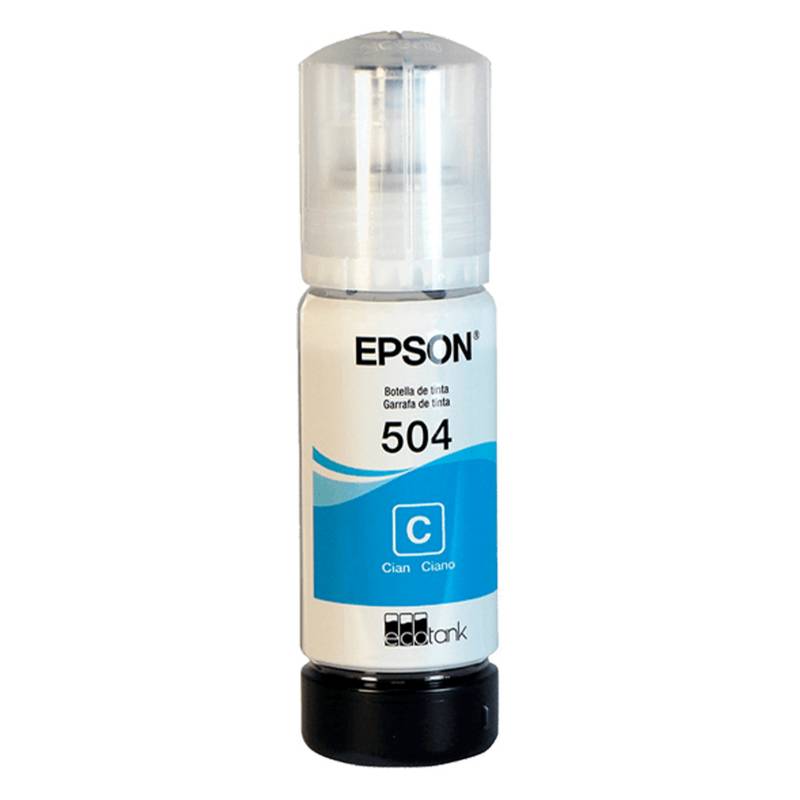 BOTELLA TINTA EPSON 504 CIAN (T504220) ORIGINAL