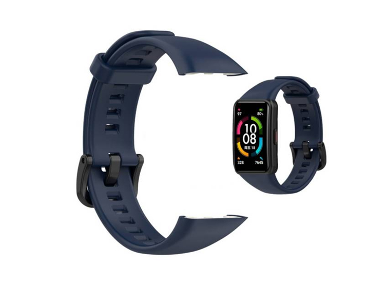 CORREA SILICONA PARA HUAWEI BAND 7 AZUL