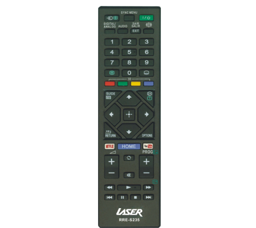 Laser Universal Sony TV Replacement Remote (No Setup)
