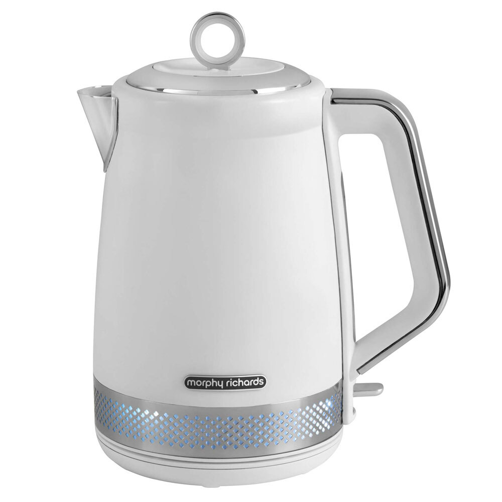 Morphy Richards Illumination 1.7L Stainless Steel Kettle (White)