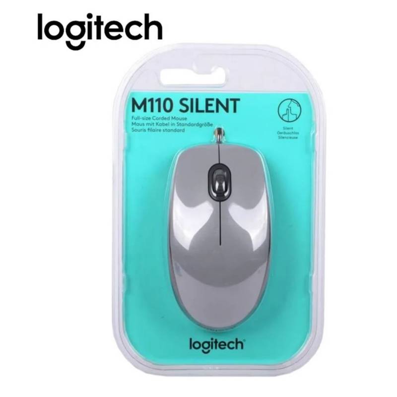 MOUSE LOGITECH M110 SILENT USB SILVER