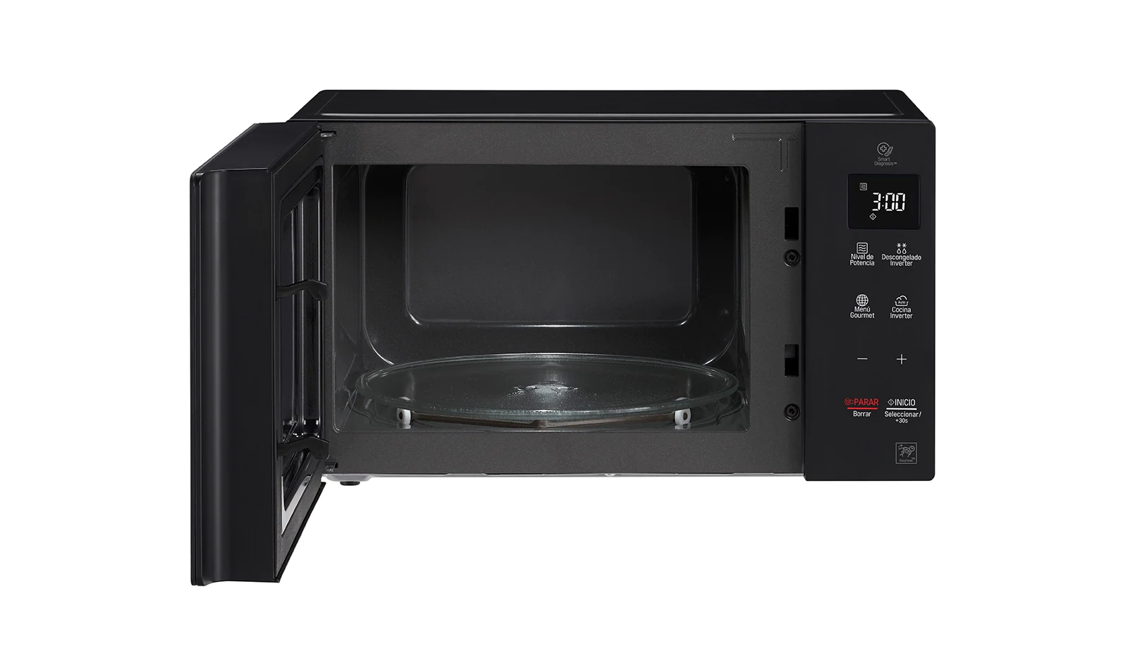 HORNO MICROONDAS NEOCHEF BASE ESTABLE 25L NEGRO LG MS2536GIS