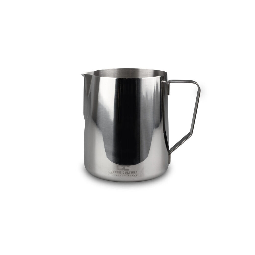 Coffee Culture Stainless Steel 600ml Milk Frothing Jug Container (Silver)