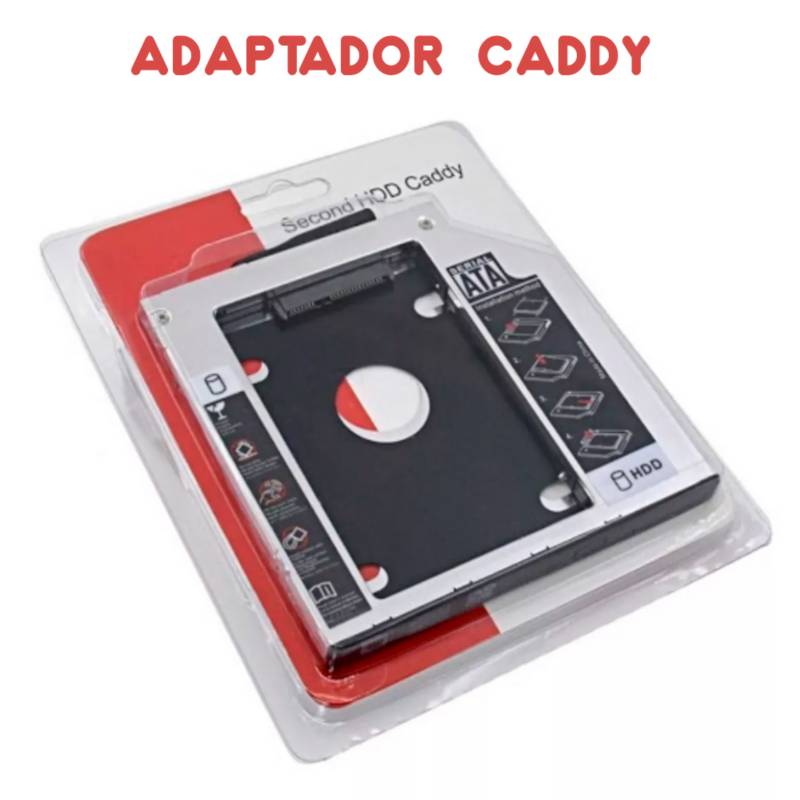 ADAPTADOR DISCO DURO ALMACENAMIENTO DE LAPTOP  CADDY SEGUNDO SDD HDD.