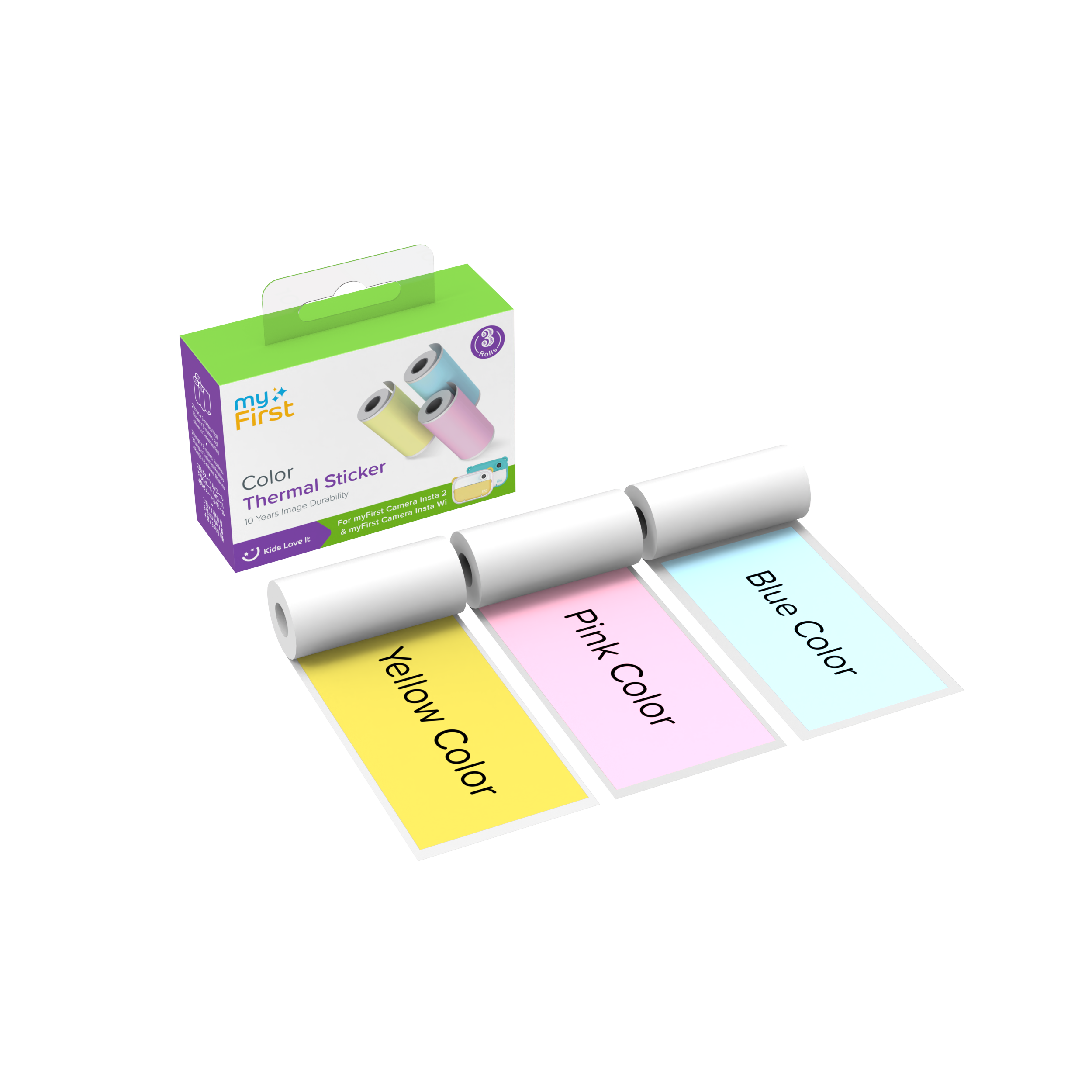 myFirst Thermal Sticker (Pink, Blue & Yellow)