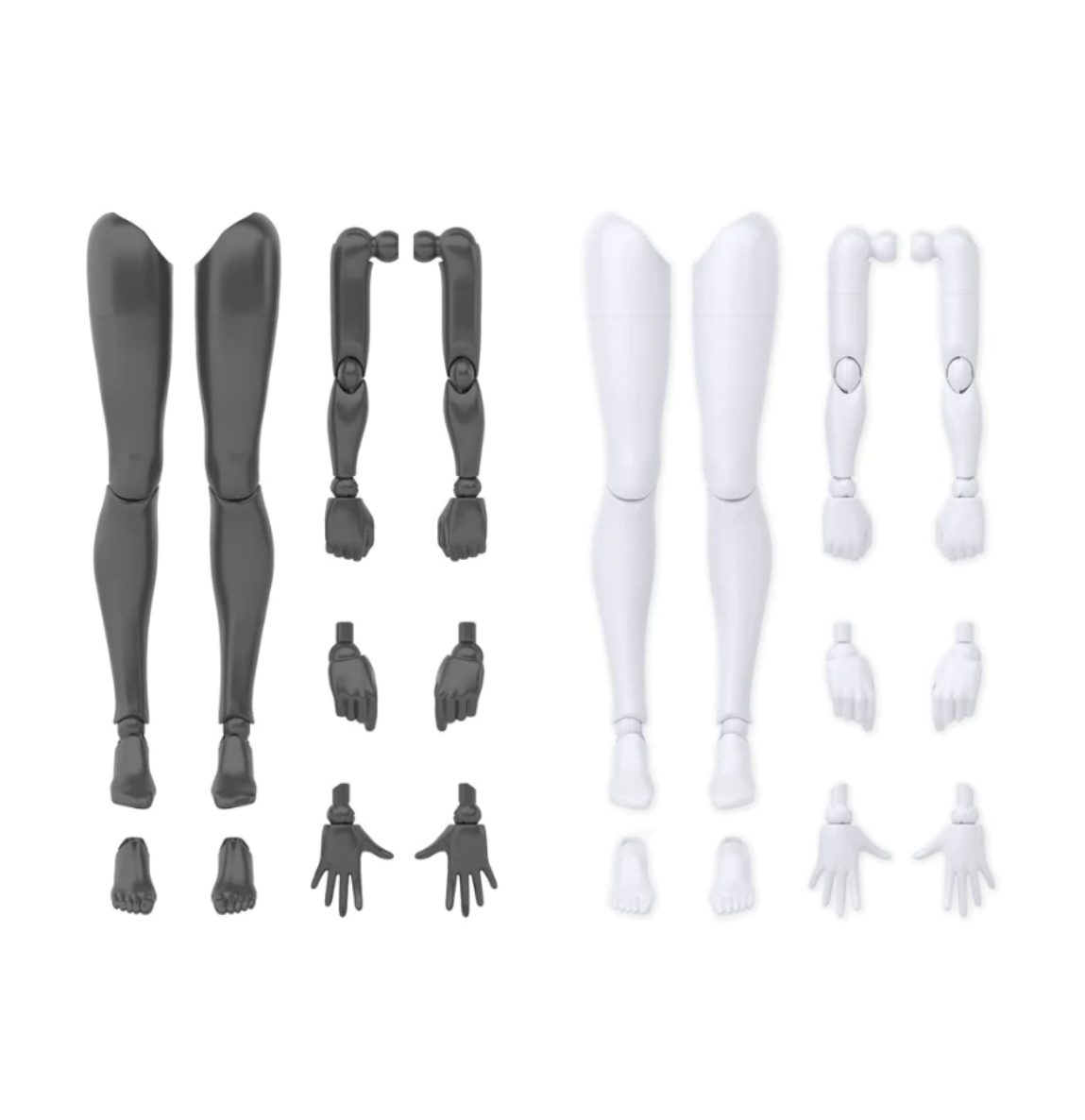Bandai 30ms Option Body Parts Arm Parts & Leg Parts (White/Black)