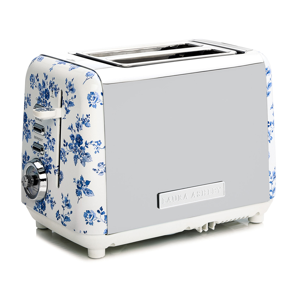 Laura Ashley 2-Slice Bread Toaster Stainless Steel (China Rose)