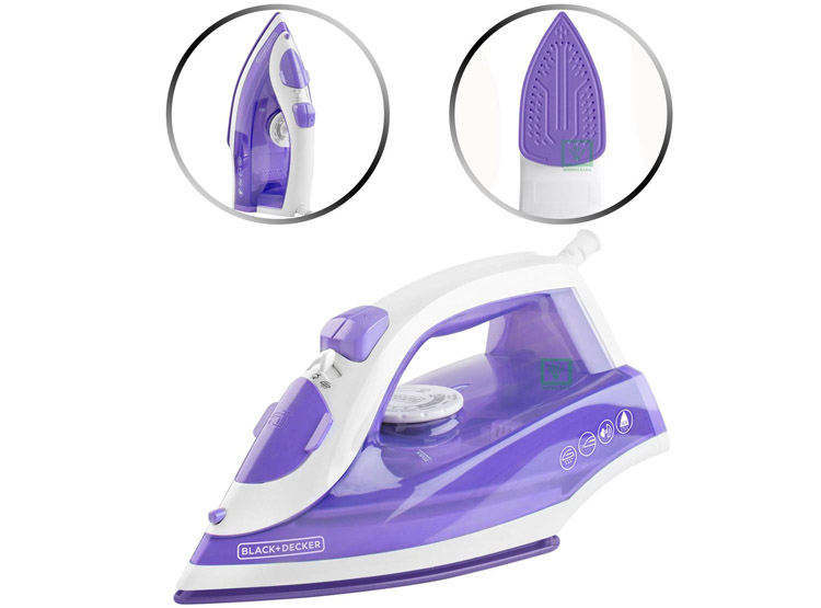 PLANCHA BLACK DECKER TRUE GLIDEI IRBD204 MORADO