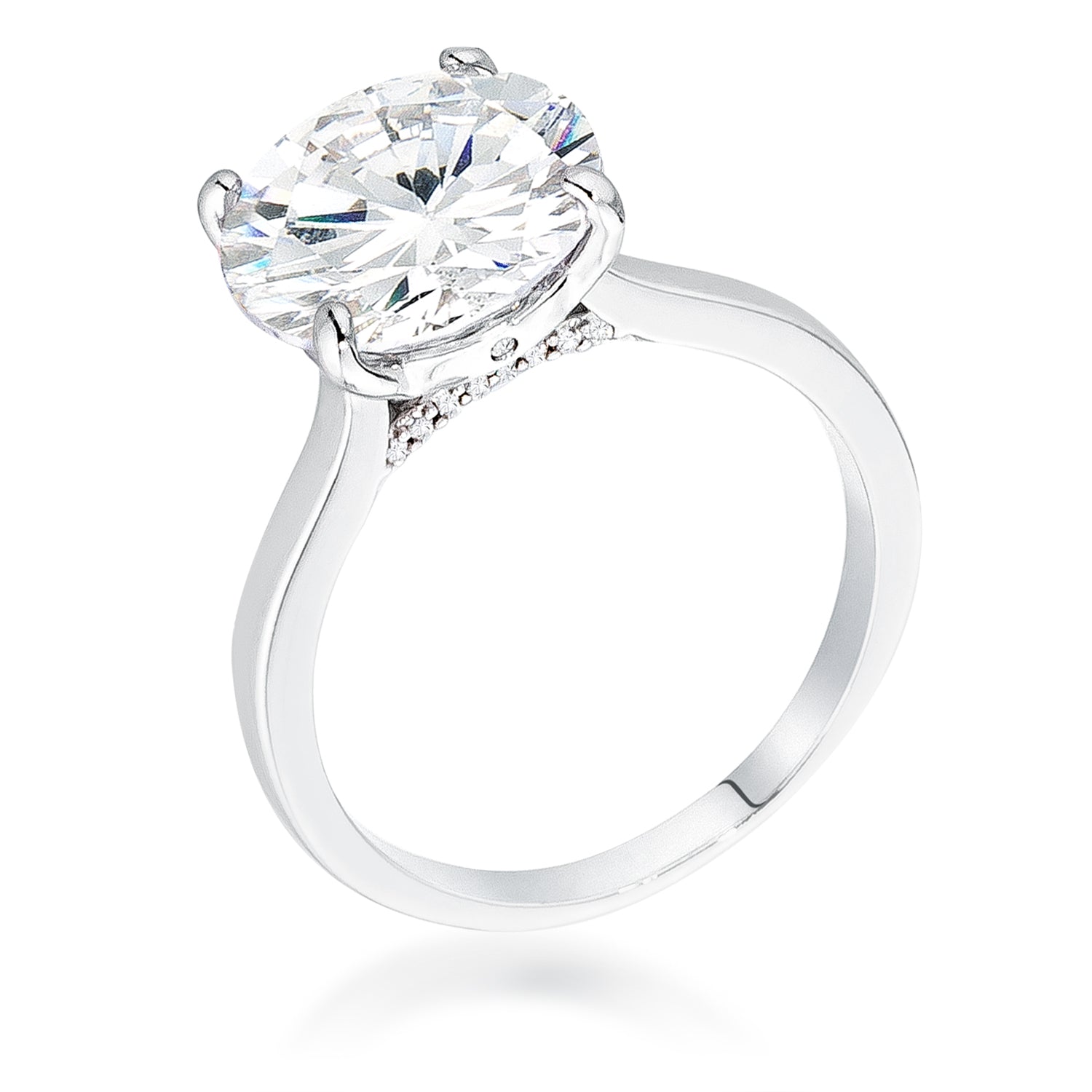5Ct Britney Round Solitaire Engagement Ring