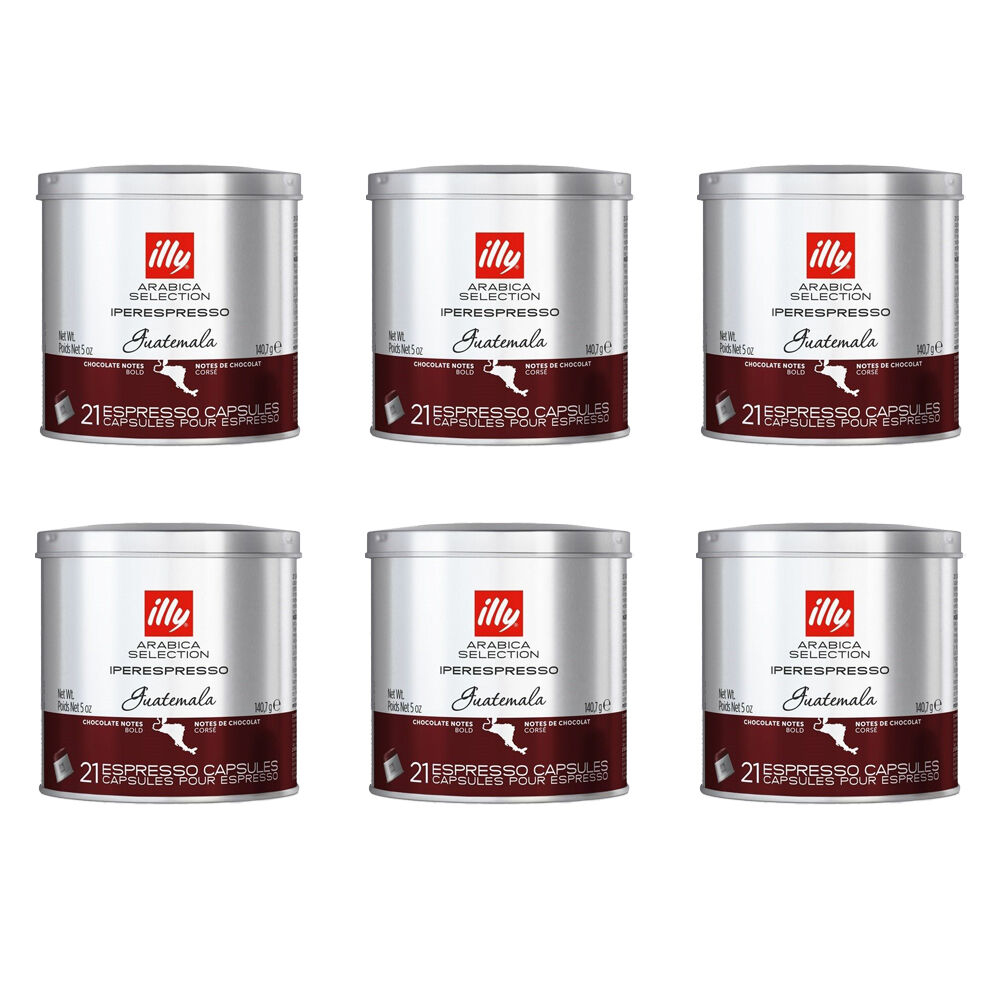 Illy Arabica Selection Guatemala iperEspresso Capsules/Pods 140g 6x21pcs