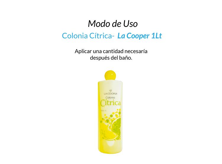 2 COLONIA CÍTRICA LA COOPER X 1LT