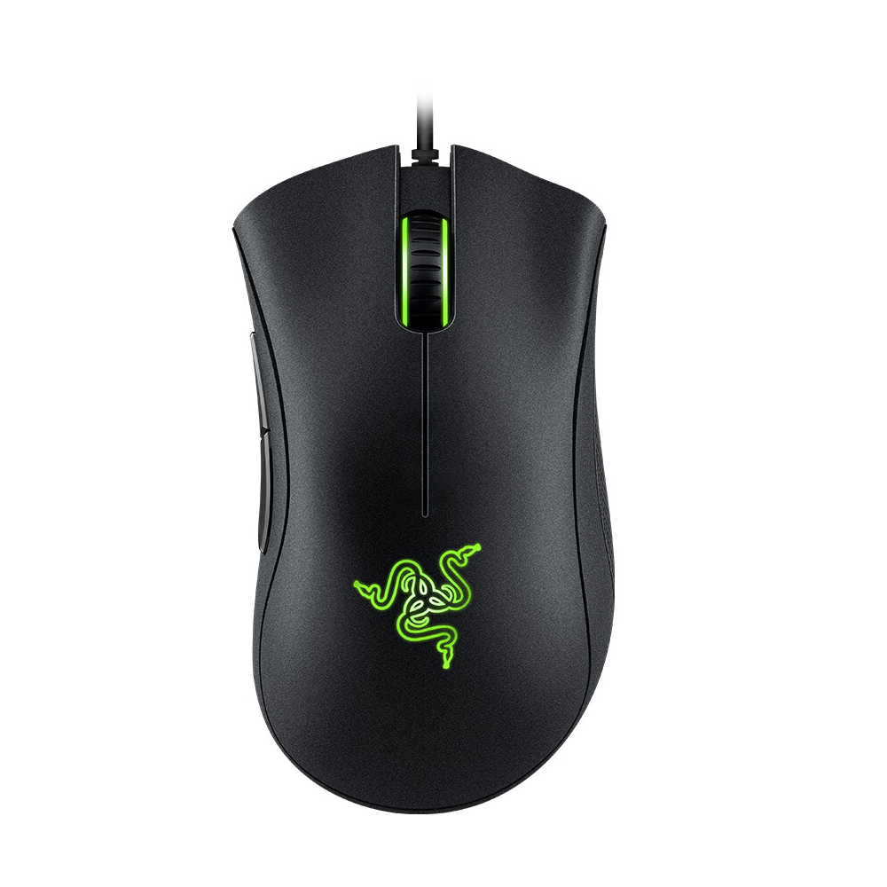 Razer DeathAdder Essential Gaming Mouse&colon; 6400 DPI Optical Sensor - 5 Programmable Buttons - Mechanical Switches - Rubber Side Grips - Classic Black