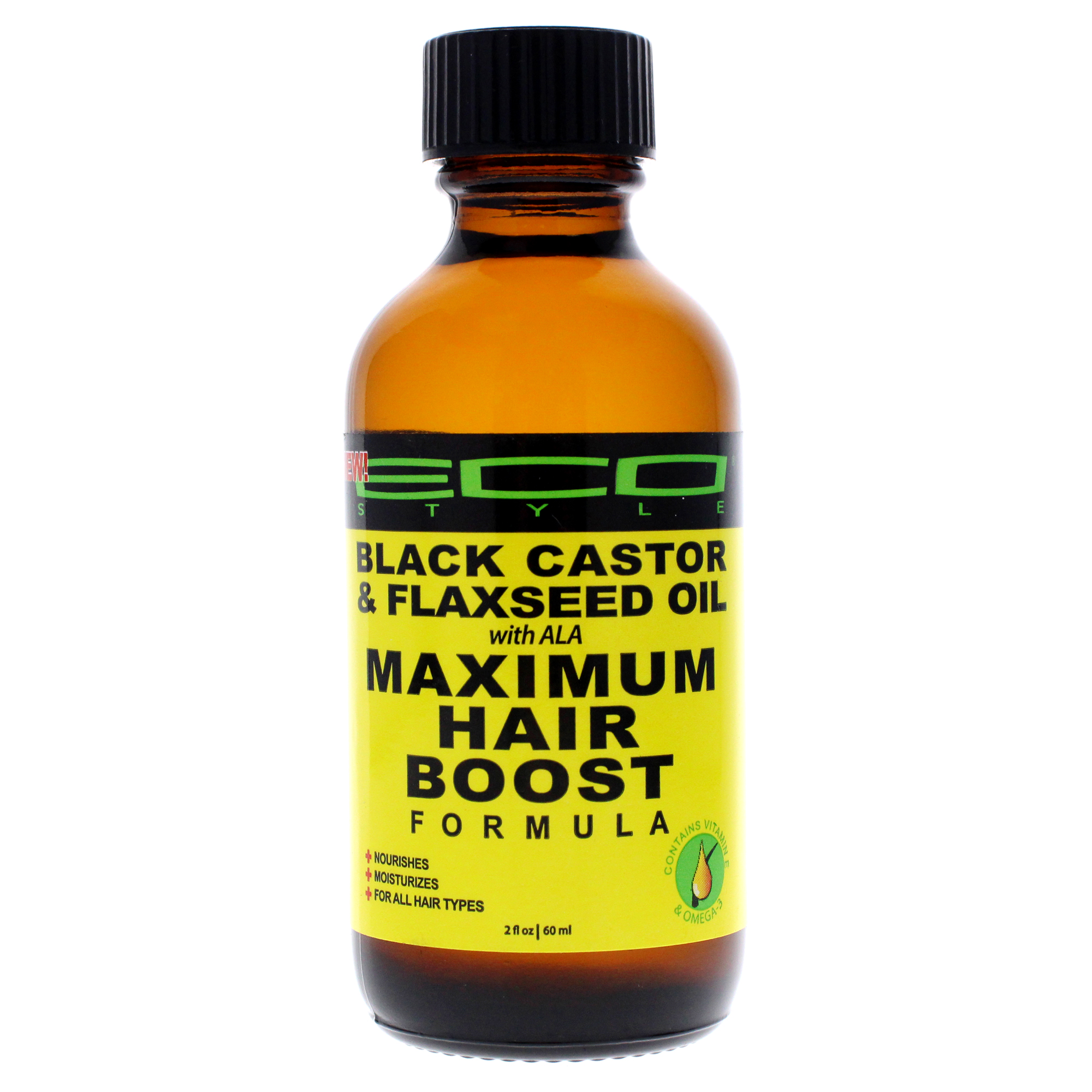 Eco Style Maximum Hair Growth Oil - Black Castor And Flaxseed by Ecoco for Unisex - 2 oz Oil