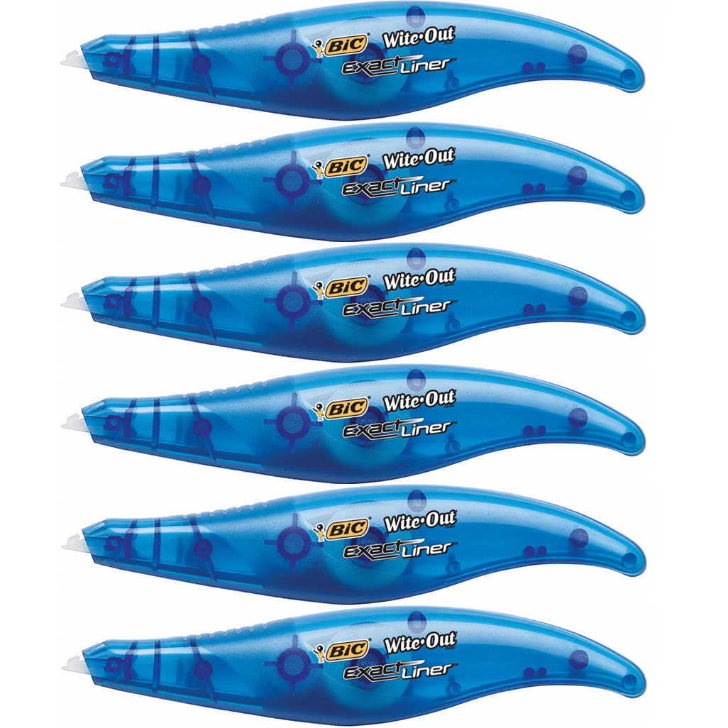 Bic Wite-Out Exact Liner Correction Pen 5mmx6m [Pack 6]