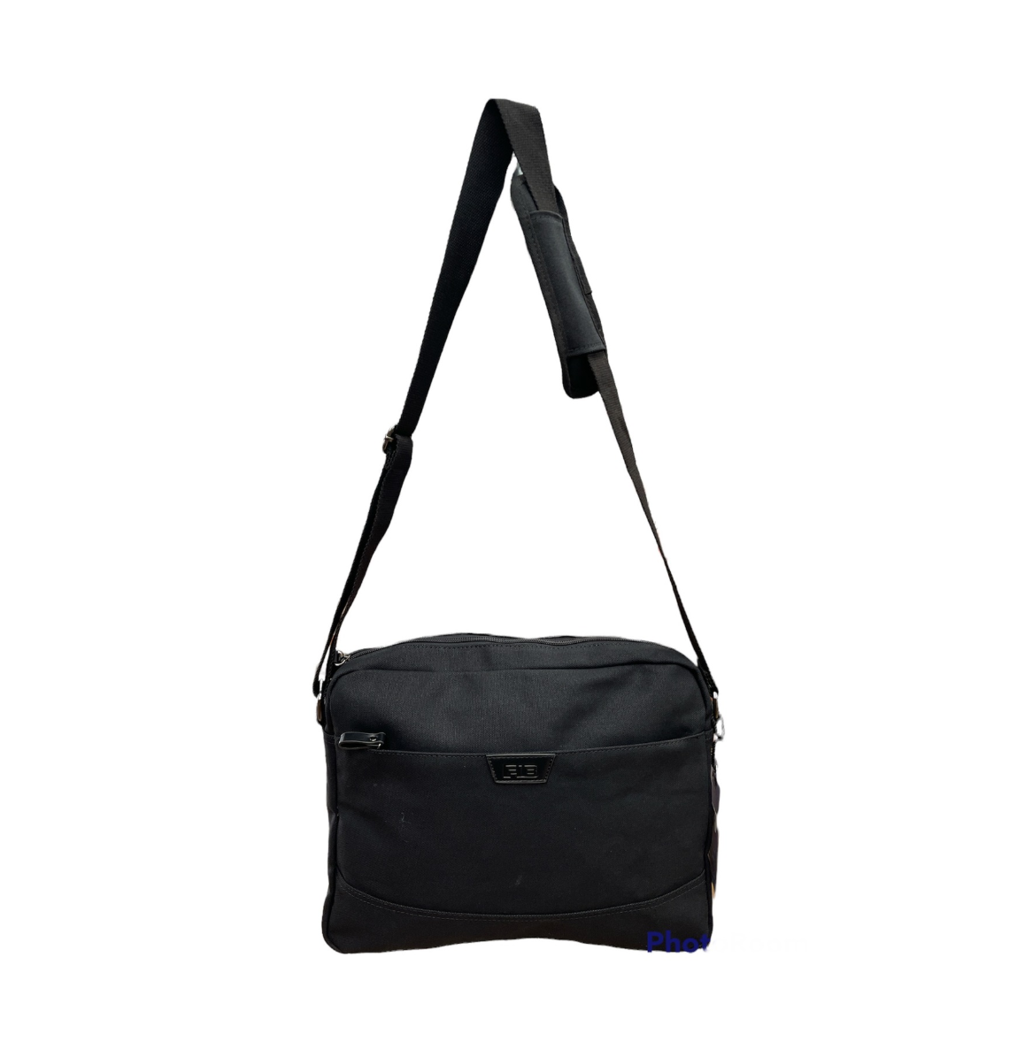 FIB Byron Canvas 13" Laptop Messenger Bag - Black