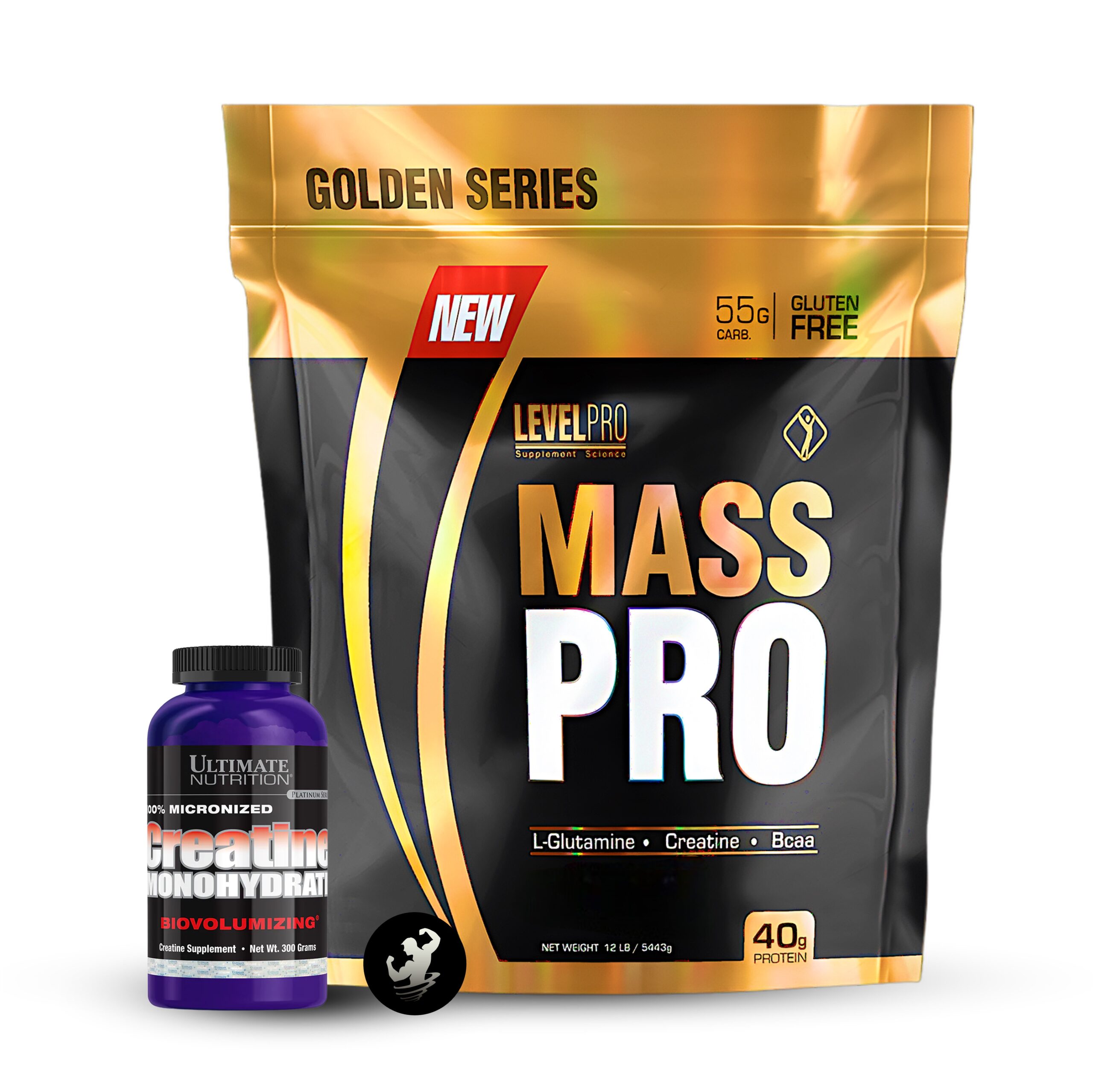 PACK | MASS PRO 12 LB (VANILLA) + CREATINA ULTIMATE 300 GR