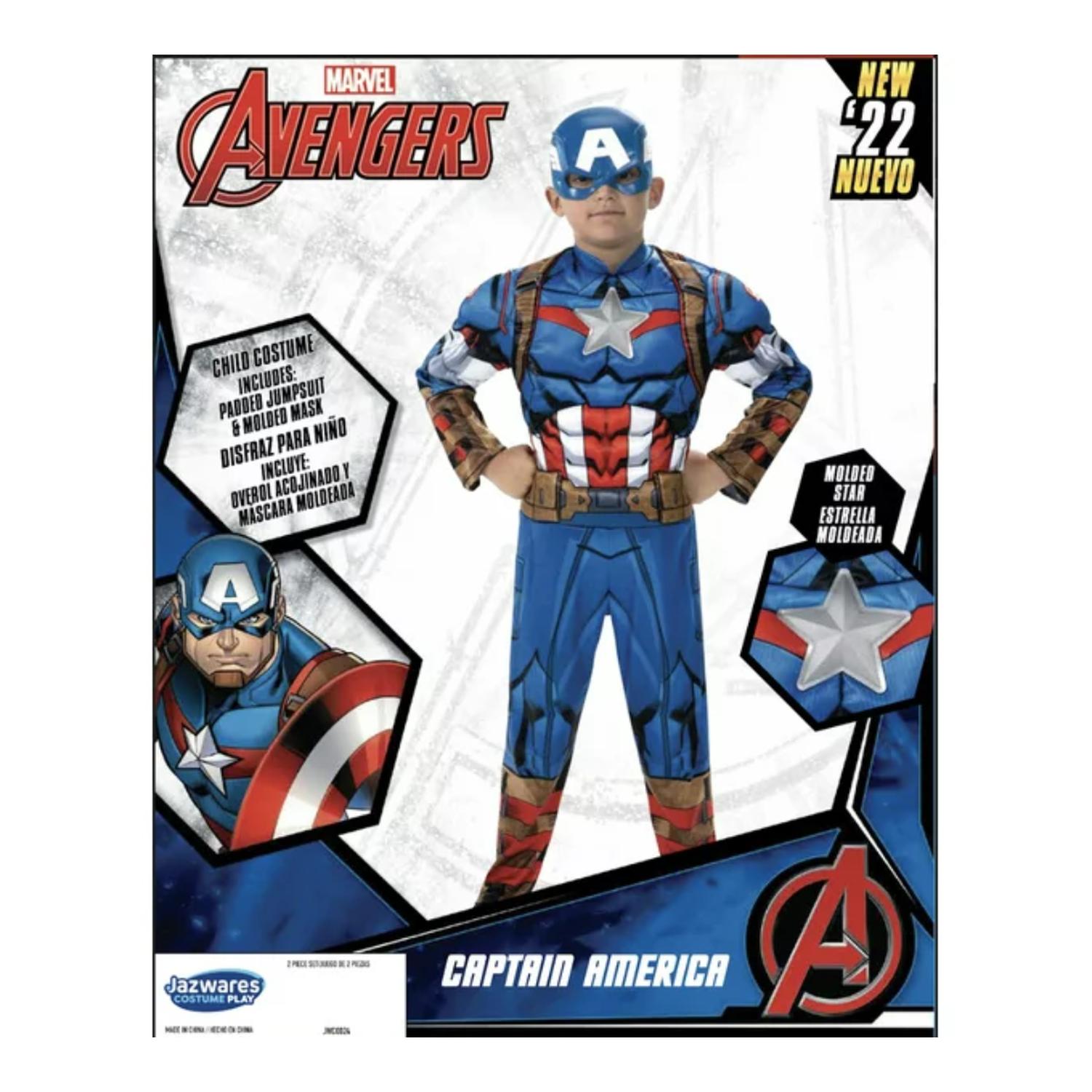 DISFRAZ DE CAPITAN AMERICA PARA NIÑO - 6/7 AÑOS