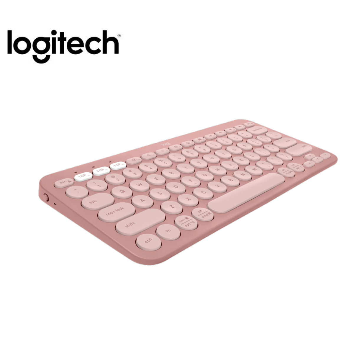 KIT TECLADO Y MOUSE LOGITECH PEBBLE 2 K380S +MOUSE M350S BT INALÁMBRICO ROSADO