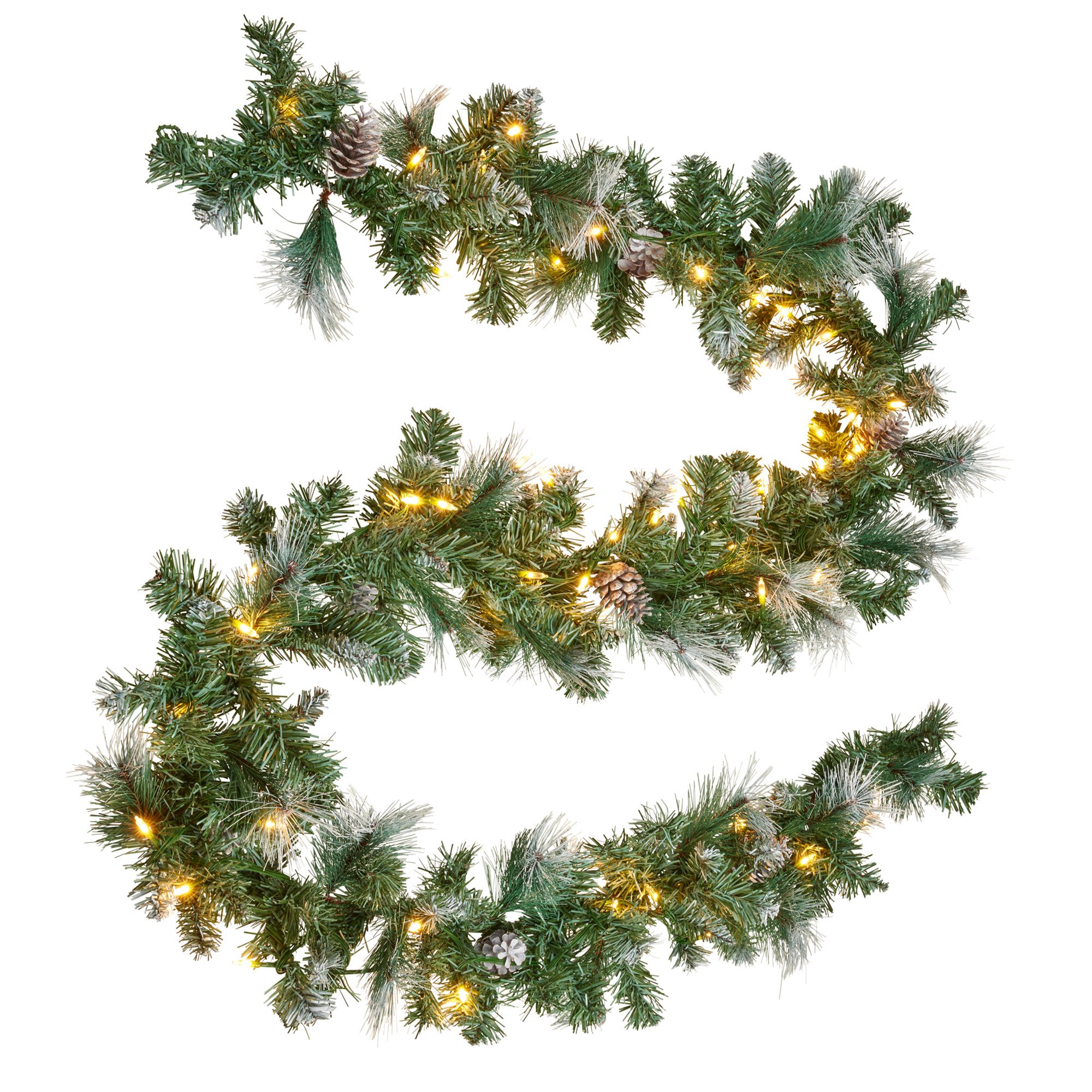 Christabelle 2.7m Christmas Garland with Pine Cones & LED Lights