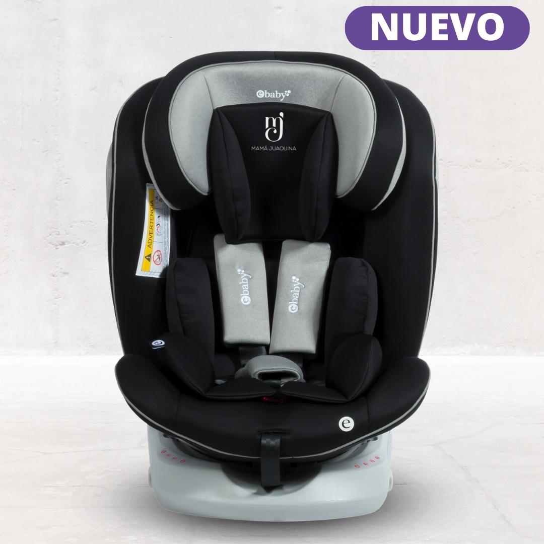 SILLA DE AUTO GIRATORIO 360° EBABY «RONA ISOFIX» GRIS CLARO