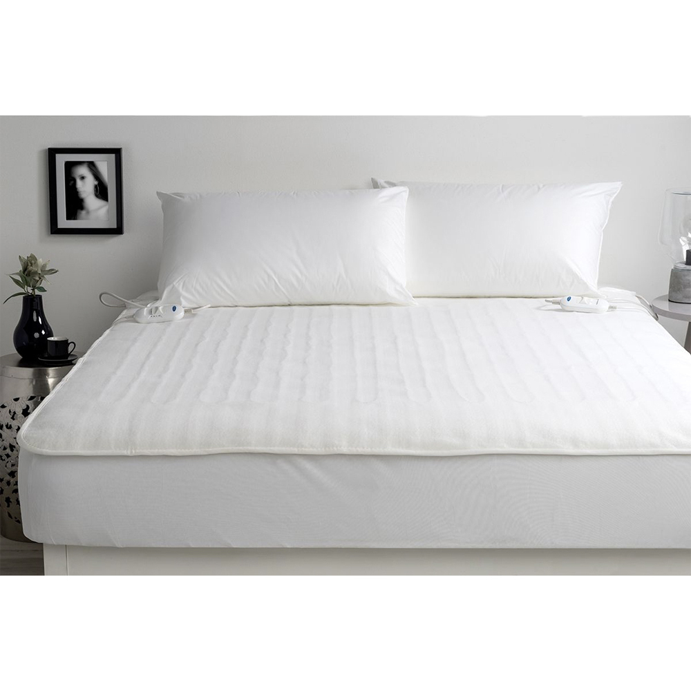 Jason Fully Fitted Single Bed Washable Electric Blanket (White)