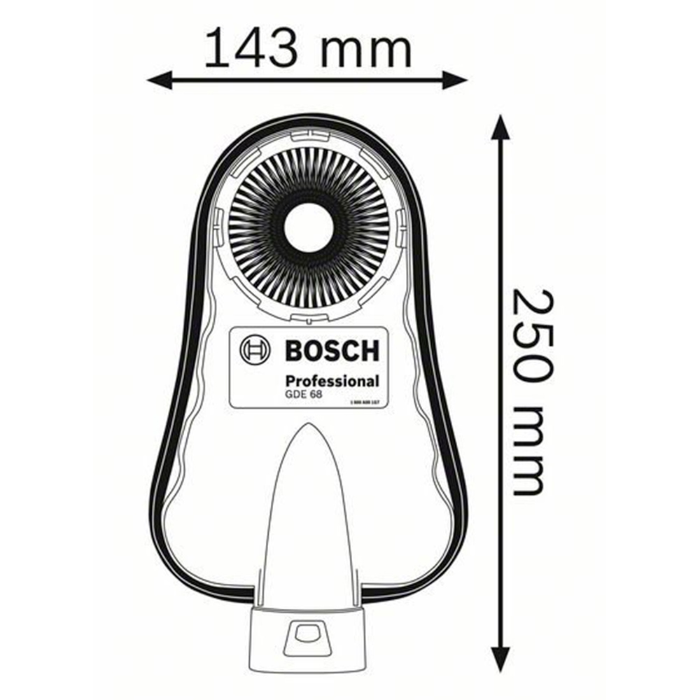 ACCESORIO DE ASPIRACIÓN DE POLVO BOSCH GDE 68-TALADROS Y MARTILLOS - 3