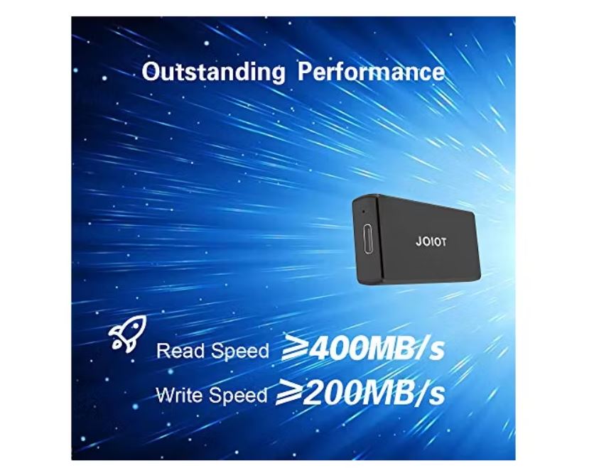 JOIOT SSD EXTERNO PORTÁTIL USB C 120 GB USB 3.1 SSD EXTERNO ULTRALIGERO MINI UNIDAD DE ESTADO SÓLIDO PORTÁTIL PARA MAC