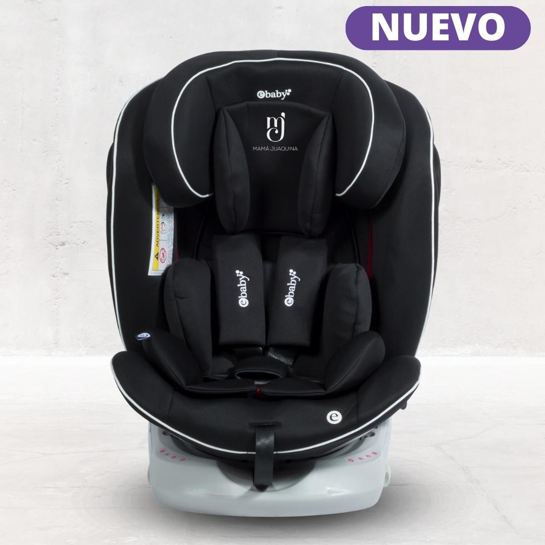 SILLA DE AUTO GIRATORIO 360° EBABY «RONA ISOFIX» NEGRO