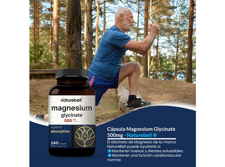 CÁPSULA MAGNESIUM GLYCINATE 500MG - NATUREBELL