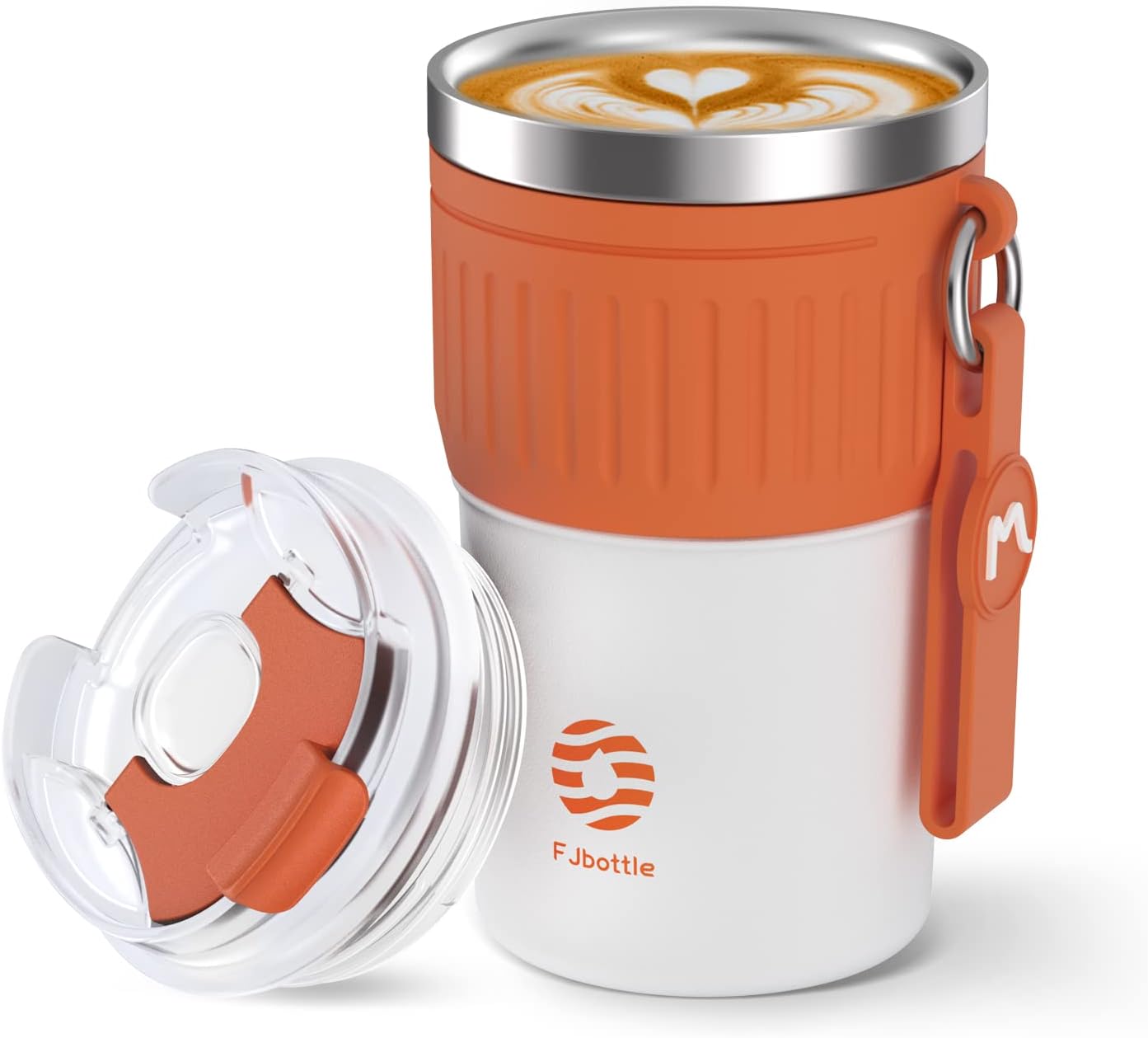 FJBOTTLE - TAZA TÉRMICA DE CAFÉ CON AISLAMIENTO DE ACERO INOXIDABLE 400ML