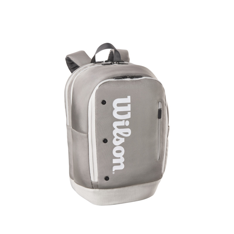 WILSON - MOCHILA PARA 2 RAQUETAS DE TENIS - TOUR BACKPACK STONE - GRIS