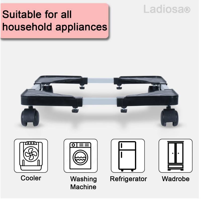 BASE AJUSTABLE MULTIFUNCIONAL CON RUEDAS PARA ELECTRODOMÉSTICOS