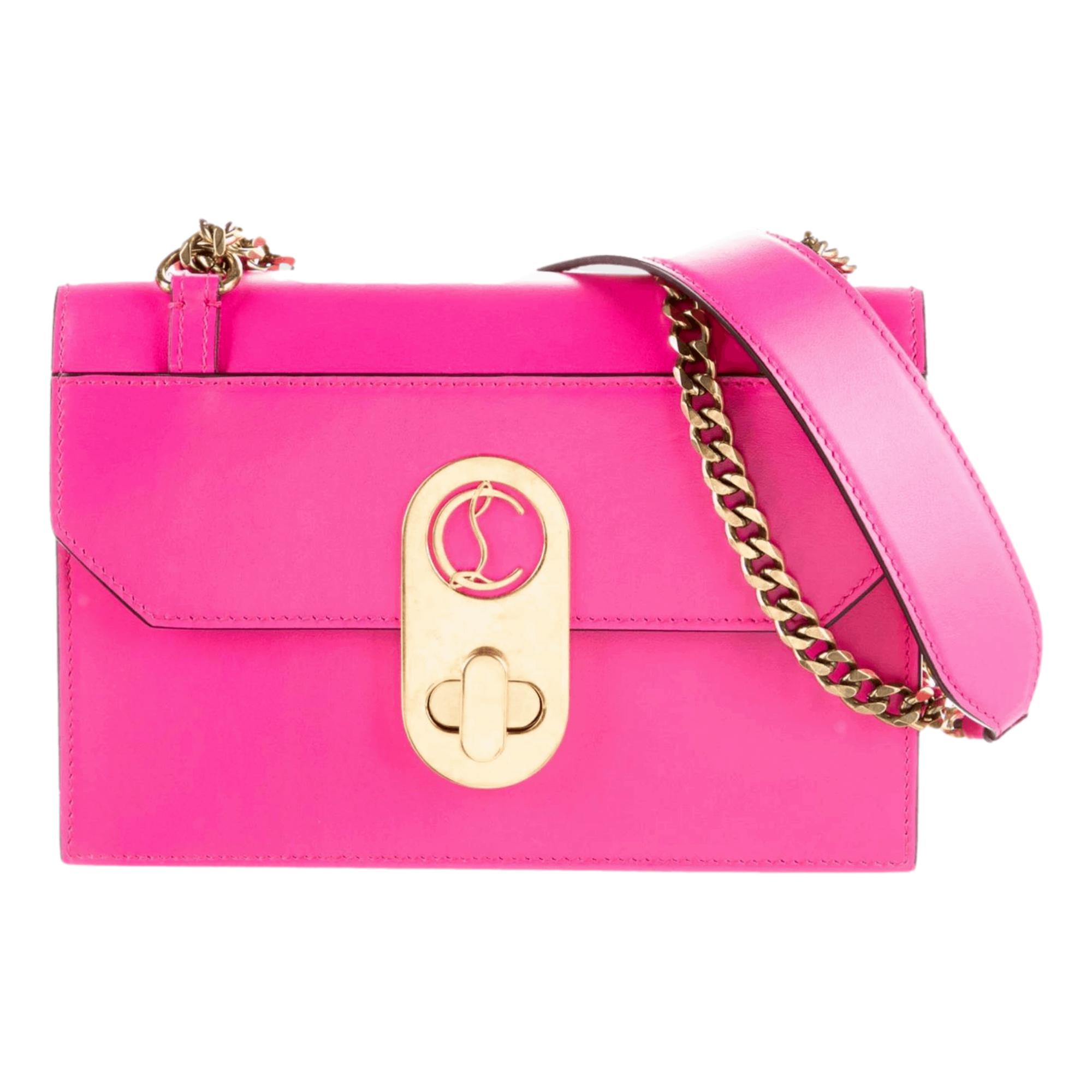 Christian Louboutin Elisa Diva Pink Mini Calf Paris Bag